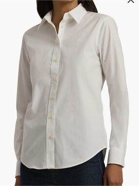 Ralph Lauren White Long-Sleeve Dress Shirt